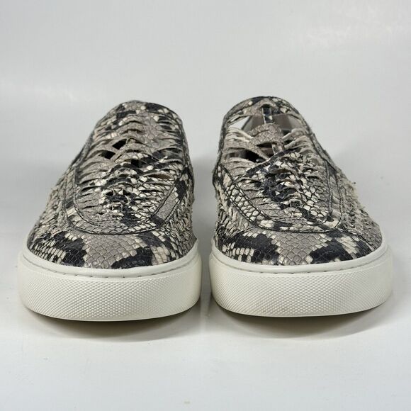 Tory Burch Womens Shoes Size 11 Huarache Weave Snakeskin Leather Slip On Sneaker - Picture 2 of 16